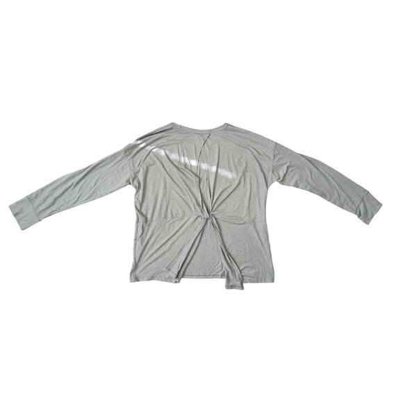 Xersion Gray Long Sleeve Knot Front Pullover Top Women’s Loose Fit - Picture 14 of 14